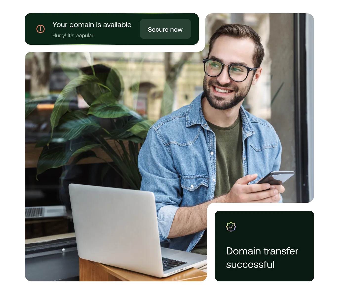 Buy a domain: register popular gTLDs & ccTLD